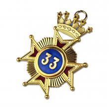 Rose Croix 33rd Degree Star Jewel