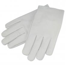 White Kid Skin Leather Gloves