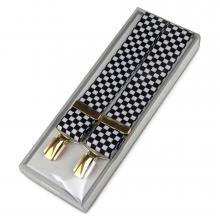 Masonic Braces - Chequered Black & White