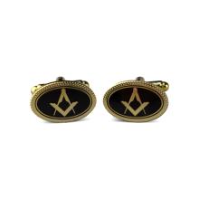 Craft Cuff Links Oval- Black