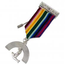 Ram Breast Jewel Silver Plated