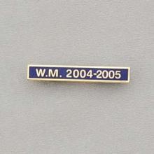 Ribbon Date Bar Gilt Letters On Blue Enamel