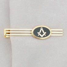 Tie Retainer - Black Oval