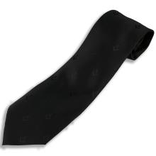 Black tie with the square and compass motif in shadow effect.
